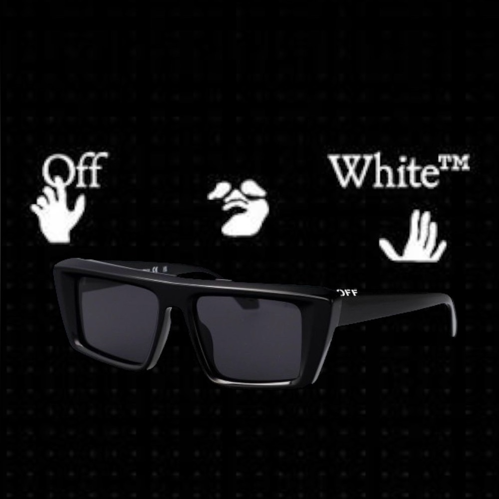 Off—White Solid-Color Wayfarer Sunglasses HARTFORD
